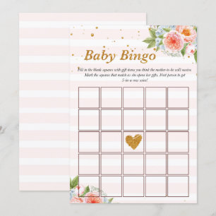 Convites Jogo do Baby Bingo