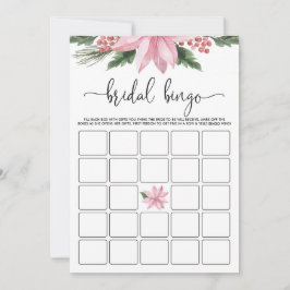 Convites Jogo do Bingo Chá de panela de inverno Pink Poinse