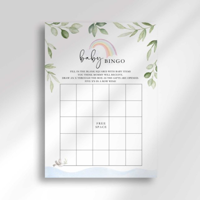 Convites Jogo do Bingo do Chá de fraldas de Arca de Noah (Criador carregado)