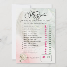 Convites Jogo do Calçado do Chá de casamento Brilhante Veil