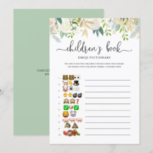 Convites Jogo do Chá de fraldas de Imagens Emoji Dourado