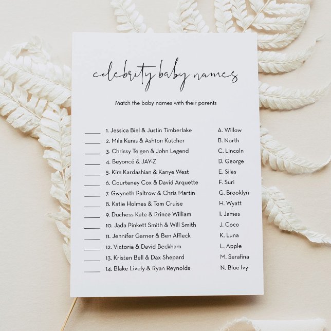 Convites Jogo do Chá de fraldas do Nome do Bebê da Celebrid (Criador carregado)