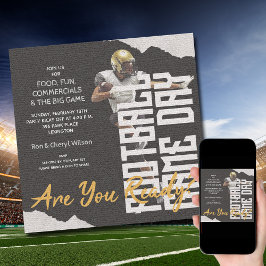 Convites Jogo do jogador de futebol preto