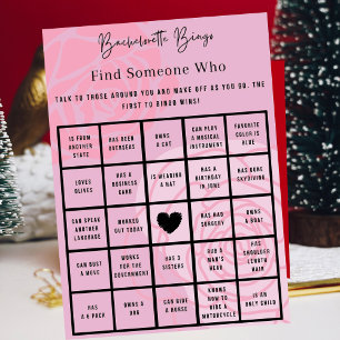 Convites Jogo do partido Bingo Bachelorette Glitter