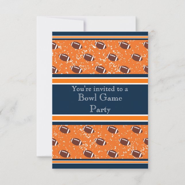 Convites Jogo/Festa de aniversário de bola de futebol do Ma (Frente)