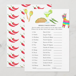 Convites Jogo Fiesta Taco Mexicano
