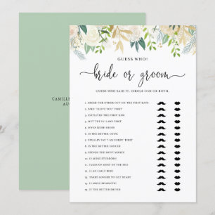 Convites Jogo Glitter Dourado ou Jogo de Chá de Groenlând