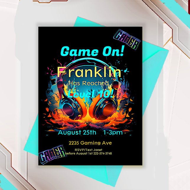 Convites Jogo No Próximo Nível, Jogo Jogador Um (Criador carregado)