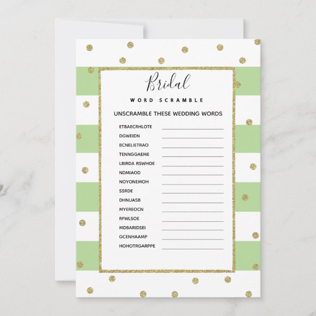 Convites Jogo nupcial do chá de fraldas da precipitação da (Frente)