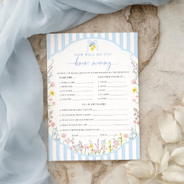Convites Jogo Posey Quão Bem Você Conhece a Mamãe