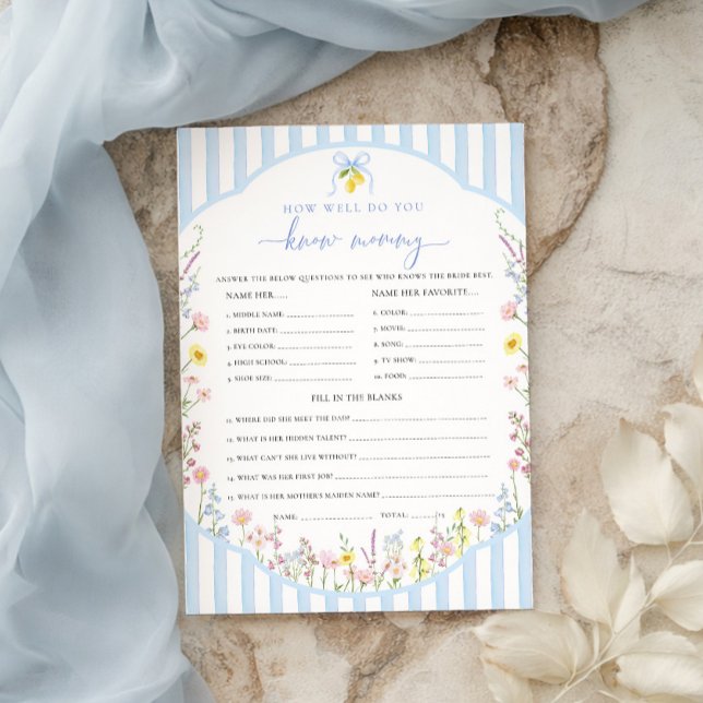 Convites Jogo Posey Quão Bem Você Conhece a Mamãe (Criador carregado)