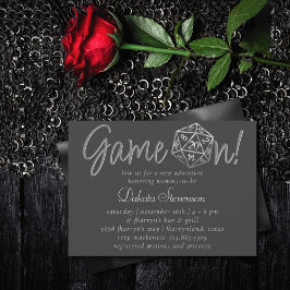 Convites Jogo RPG ativado | Fantasy Tabletop Retro Gamer Di