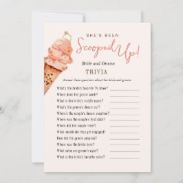 Convites Jogos de Chá Trivia Scoopup com sorvete