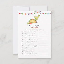 Convites Jogos de Trivia de Churrasco de Casal Taco & Tequi