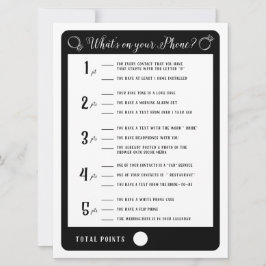 Convites Jogos do chá de panela O que há no seu jogo telefô