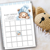 Jogue o Jogo do Bingo do Chá de fraldas do Urso