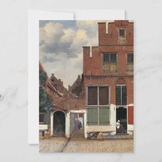 Convites Johannes Vermeer - Little Street (Frente)