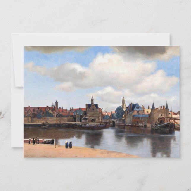 Convites Johannes Vermeer - Visão de Delft (Frente)