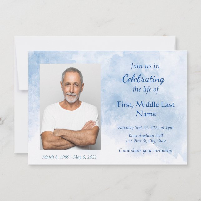 Convites JOHN 14:1:3 Celebração de Escrituras da Life Mount (Verso)