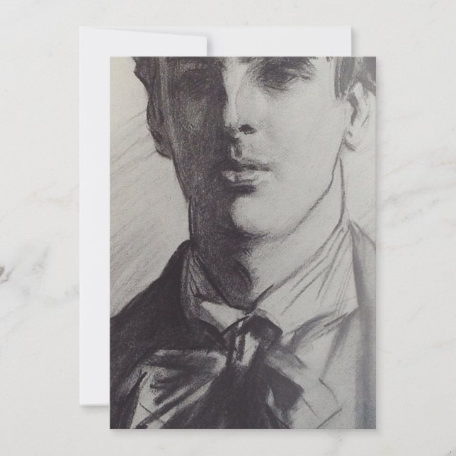 Convites John Singer Sargent: William Butler Yeats (Frente)