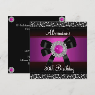 Convites Jóia cor-de-rosa brilhante 2 da prata do girafa d