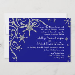Convites Joias Flocos de Neve Inverno Bling Placa de Casame