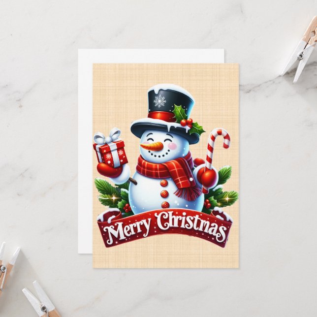 Convites Joie Hivernale Festive (Frente/Verso In Situ)