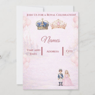 Convites Join us for a Royal Celebration Birthday Invites