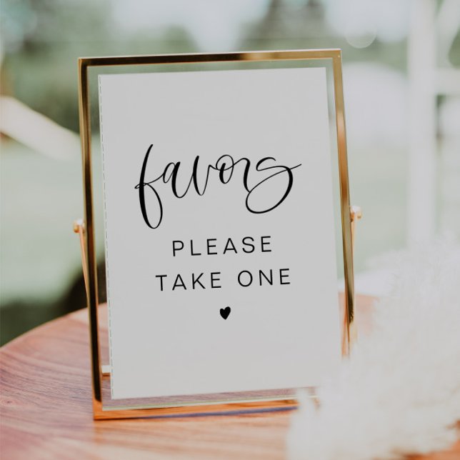 Convites JOLIE Modern Boho Font Por favor, pegue um sinal d (Criador carregado)