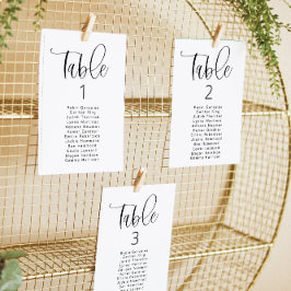 Convites JOLIE Vertical Modern Bohemian Mesa Seating Card