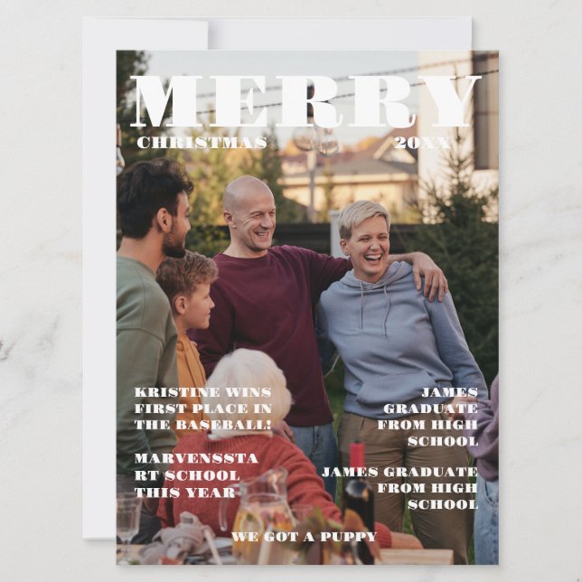 Convites Jornal da família natalícia + Foto de Revisão do A (Frente)