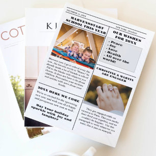 Convites Jornal da família natalícia + Foto de Revisão do A