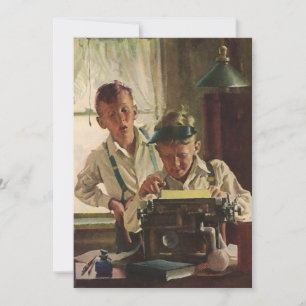 Convites Jornalistas da Vintage, Escritores, Máquina de Esc