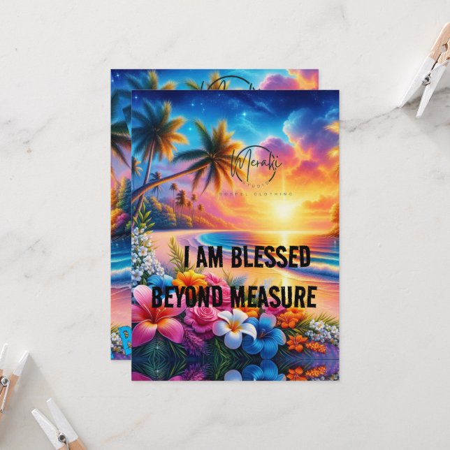 Convites Journey with Grace: I Am Blessed Travel Backpack" (Frente/Verso In Situ)