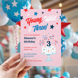 Convites Jovem Selvagem e aniversário de 3 anos