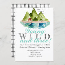 Jovem selvagem e três aniversários de montanha