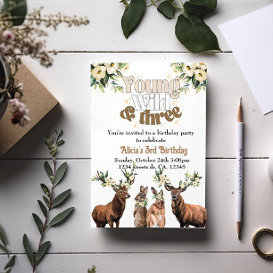 Convites Jovem selvagem e três festas de aniversário