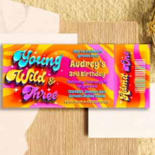 Convites Jovem Selvagem e Três - Ingresso Groovy