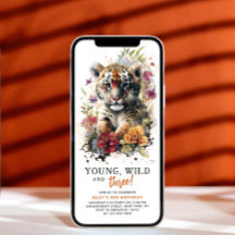 Jovem Selvagem Três Crianças aniversário de 3 anos