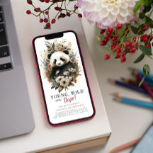 Jovem Selvagem Três Crianças aniversário de 3 anos