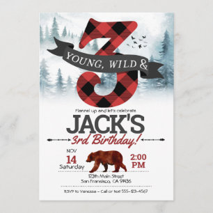 Convites Jovem Wild & Três convite, Lumberjack 3º