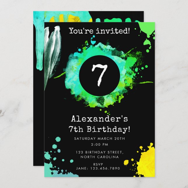 Convites Jovens Adolescentes Adolescentes De Qualquer Idade (Frente/Verso)