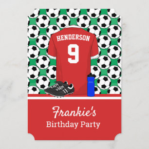 Convites Jovens jogadores de futebol RW