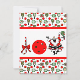 Convites Joy Joy Papais noeis de Natal Pickleball Paddles