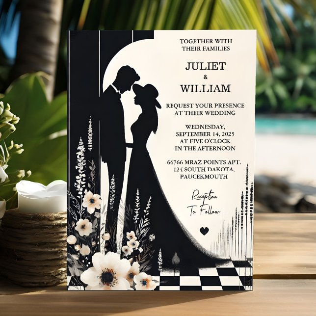 Convites Joy Retro Boho Studio Criação Ilustrada Casamento (Criador carregado)