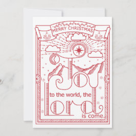 Convites Joy To The World Christmas Festive Advent