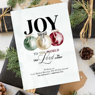 Convites Joy To The World Holiday Card