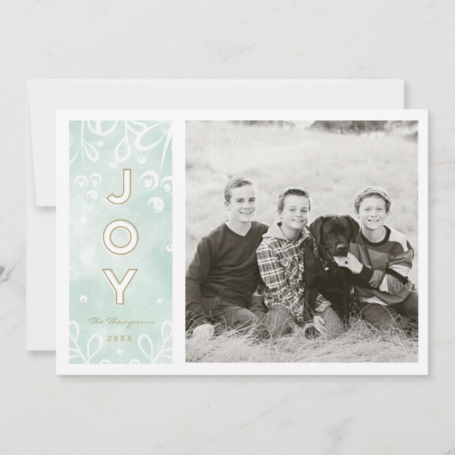 Convites Joy Watercolor (Frente)