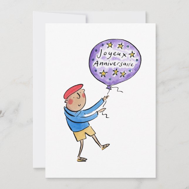 Convites Joyeux Anniversaire (Frente)