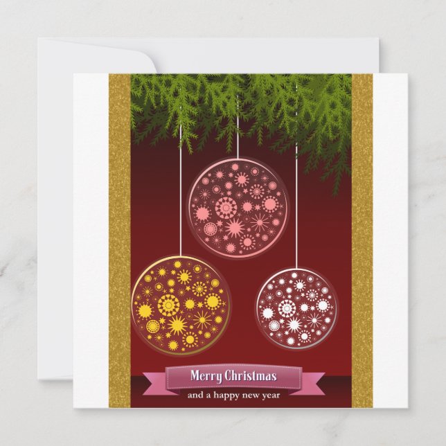 CONVITES JOYEUX NOËL ET BONNE ANNÉE (Frente)